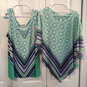 Cato's Tank Top/Shawl 2 Piece Set